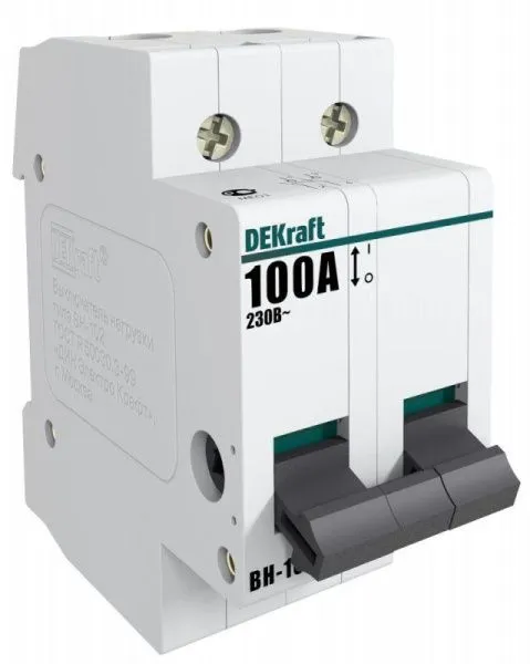 Выключатель-разъединитель 2п 63А ВН-102 DEKraft 17007DEK