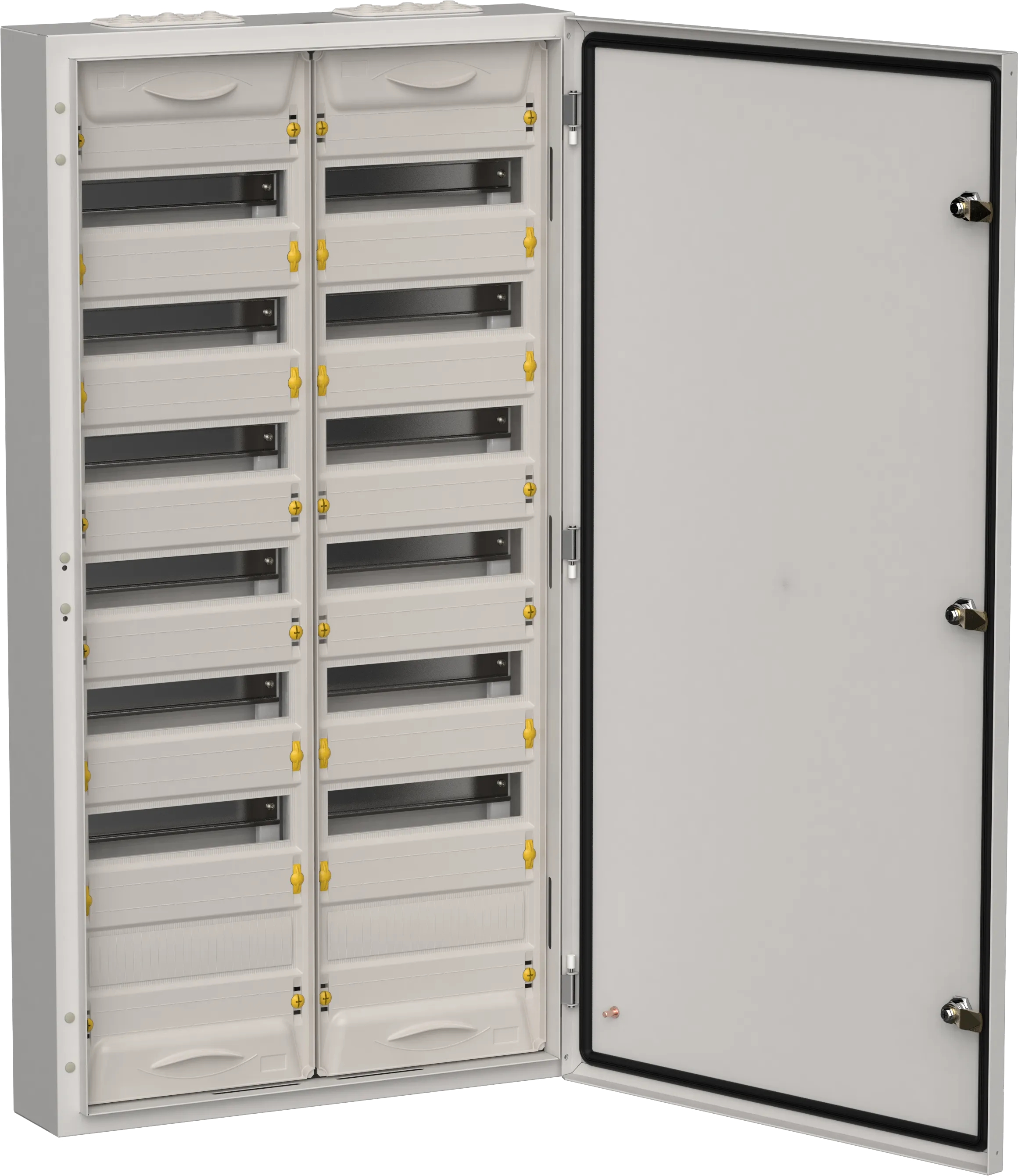 TITAN 5 Корпус металлический ЩРн-168 (2х84) 1085х570х140мм IP54 серый (одна дверь) IEK