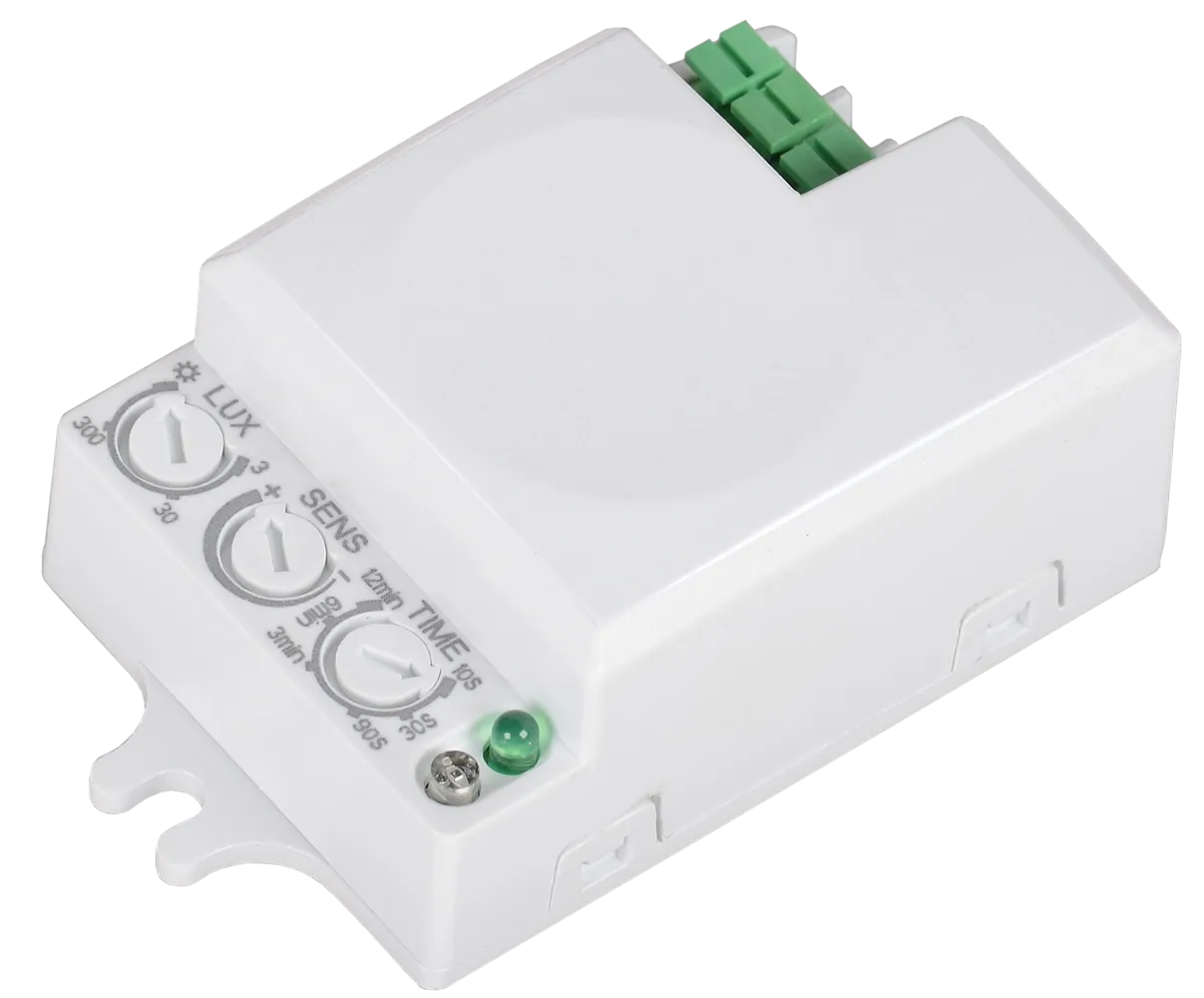 Датчик движения ДД-МВ401 500Вт 360град 8м IP20 белый IEK