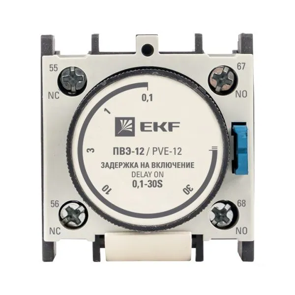 Приставка выдержки времени включения ПВЭ-12 0,1-30сек NO+NC EKF - Фото 4