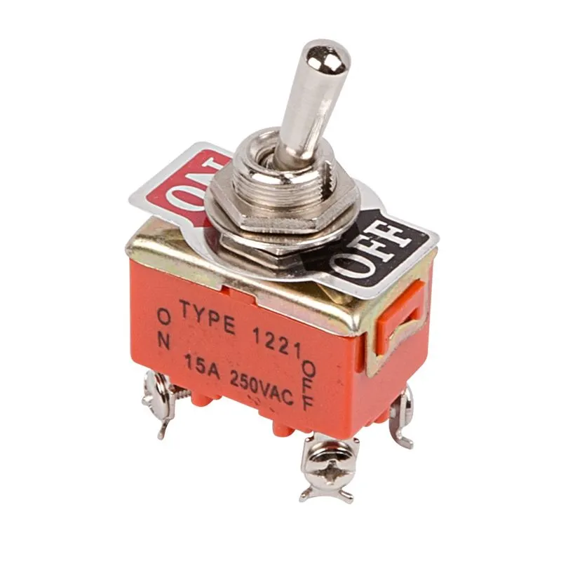Тумблер 250V 15А (4c) ON-OFF двухполюсный  (KN-201)  REXANT (в упак. 1шт.) - Фото 2