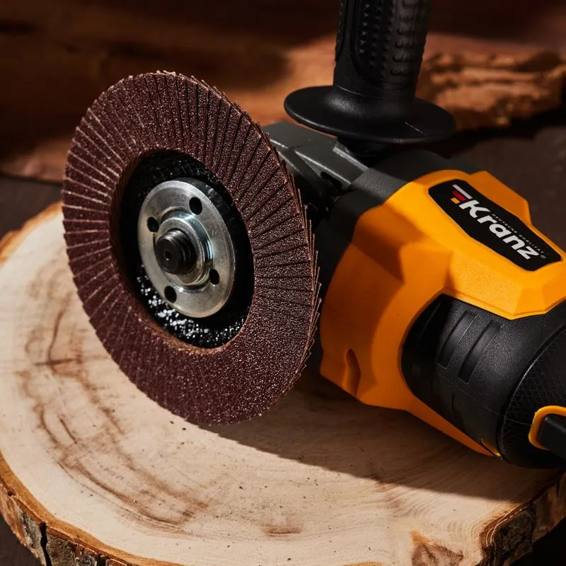 Круг лепестковый торцевой, P100, 115х22,2мм KRANZ - Фото 2