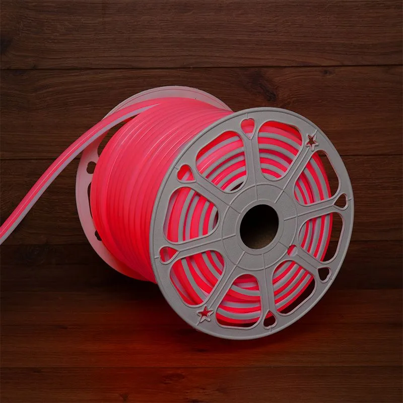 Гибкий неон 16х16мм форма D 144 LED/м КРАСНЫЙ 230В бухта 50м (c комплектом подключения) NEON-NIGHT