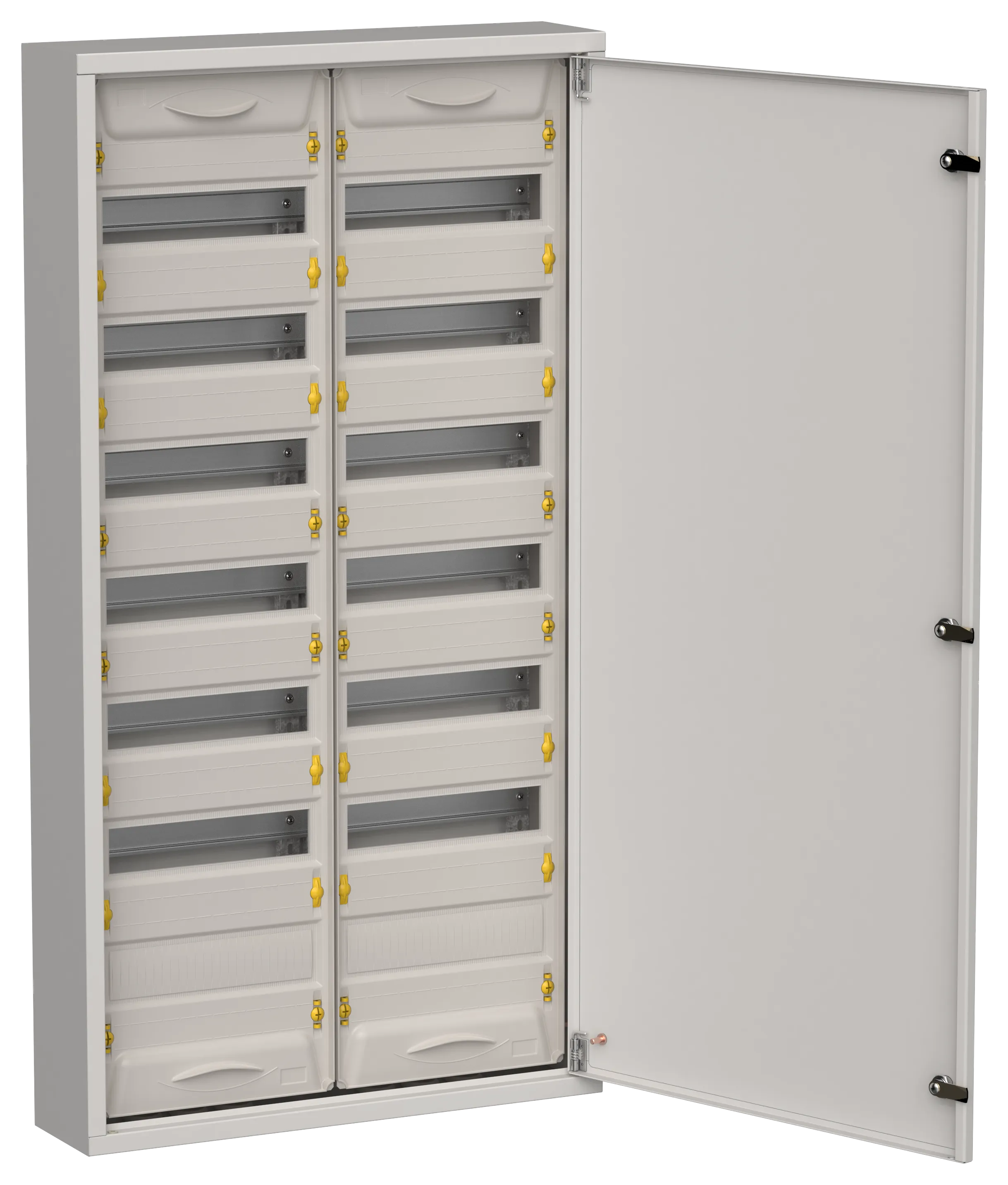 TITAN 5 Корпус металлический ЩРн-168 (2х84) 1085х570х140мм IP31 серый (одна дверь) IEK