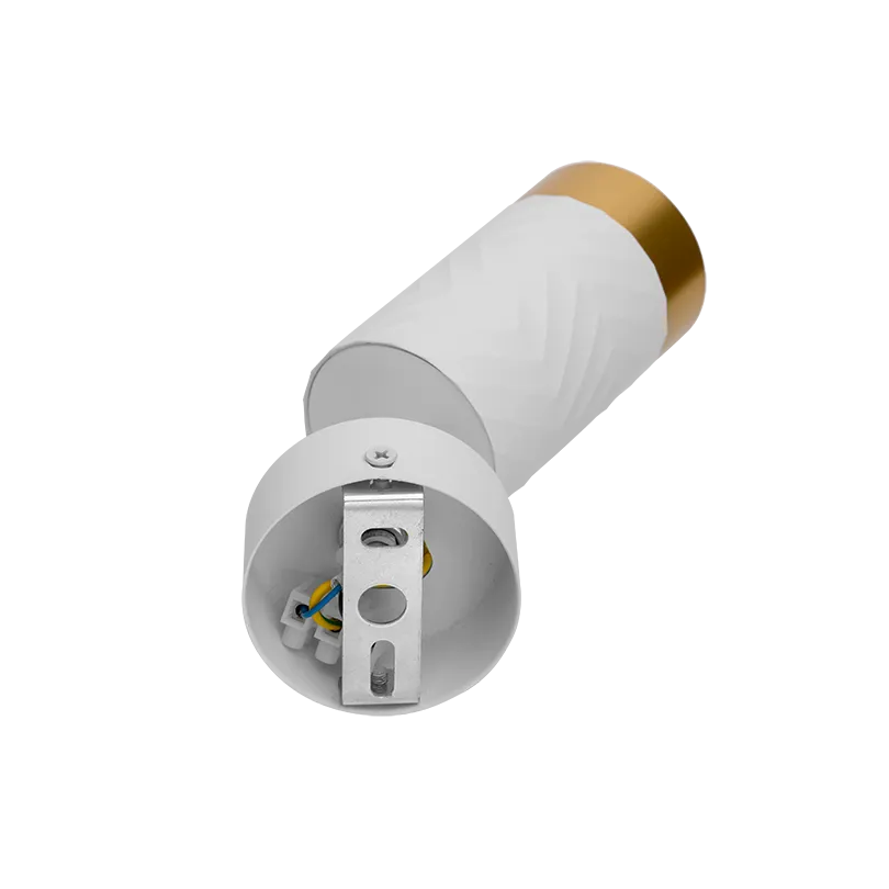 Накладной светильник WOLTA WSL-GU10/S09WG IP20 под лампу GU10 Белый/золото LINEA D60x170 1/50 - Фото 6