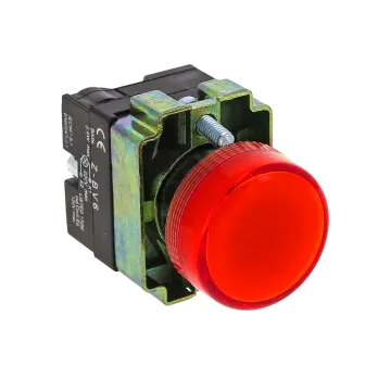 Лампа сигнальная BV64 красная EKF