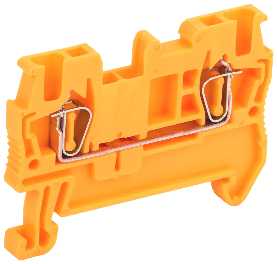 Клемма пружинная КПИ 2в-1,5 17,5А оранжевая IEK