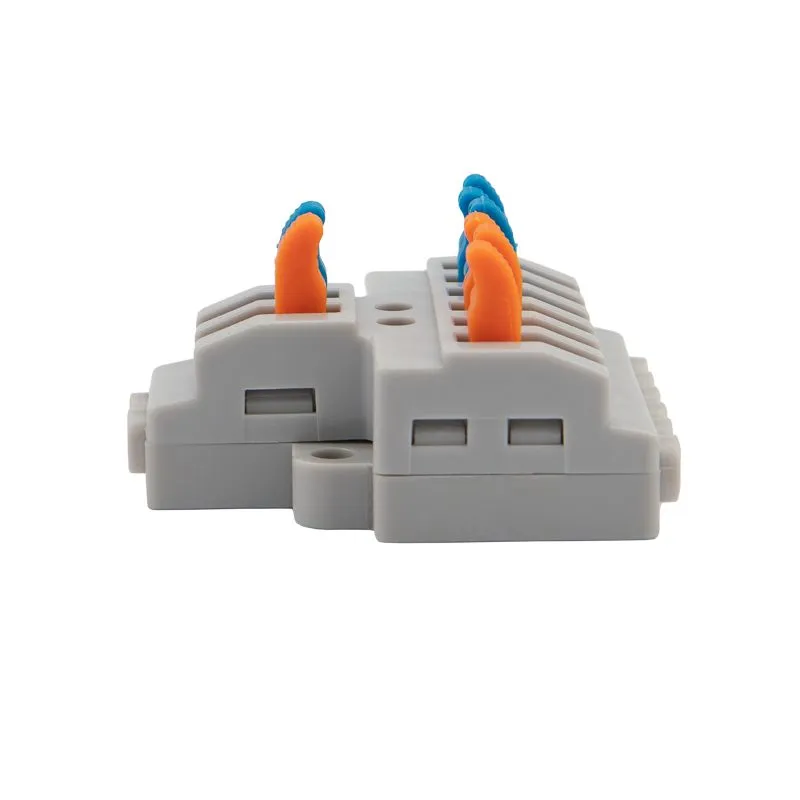 Клемма СМК 2х3 проходная разветвительная 2 полюса, с монтажной площадкой (1 ввод, 3 вывода на полюс) REXANT - Фото 2