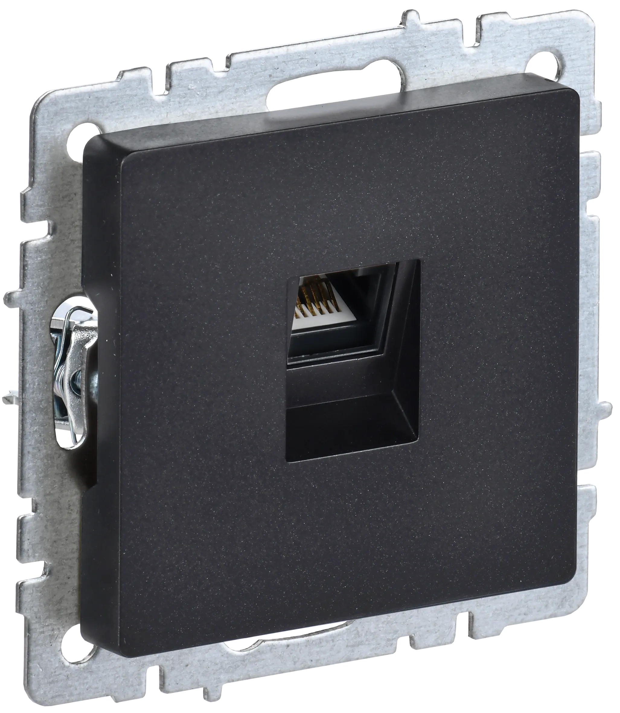 BRITE Розетка компьютерная RJ45 кат.6 РК11-БрЧ черный IEK