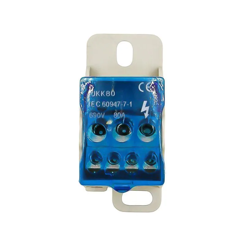 Блок распределительный КБР (РБД-80), 80А, 7 присоединений DEKRON - Фото 2