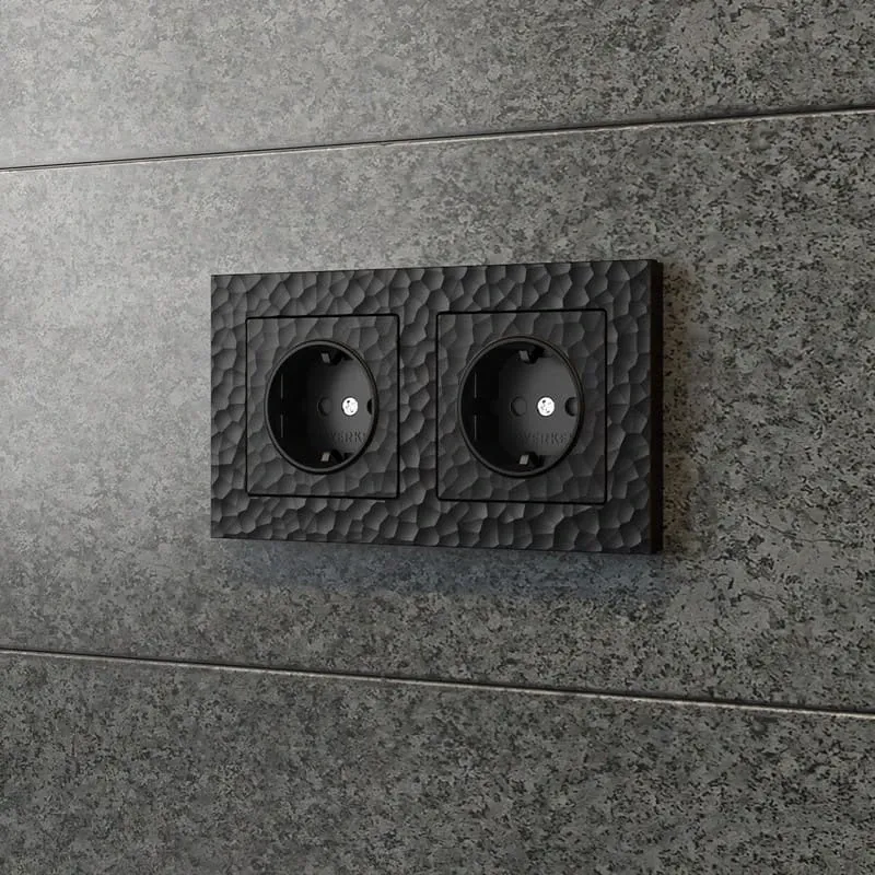 Рамка на 2 поста Hammer (черный) Werkel - Фото 3