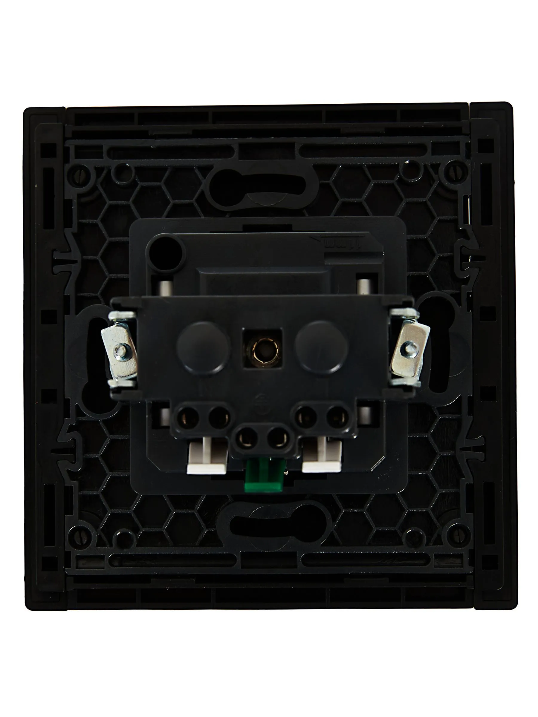 FORTE&PIANO Розетка 1-местная с заземлением без защитных шторок безвинтовое крепление 16А FP114 черный IEK - Фото 5