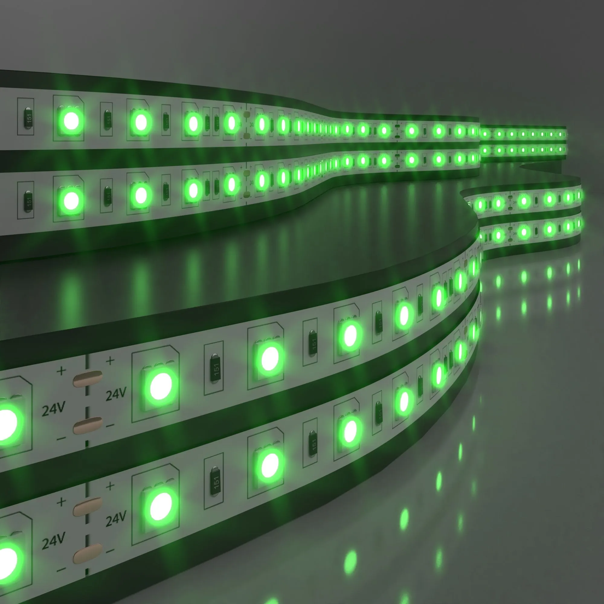 Лента светодиодная 24V 14,4W 60Led 5050 IP20 зелёный, 5м Elektrostandard