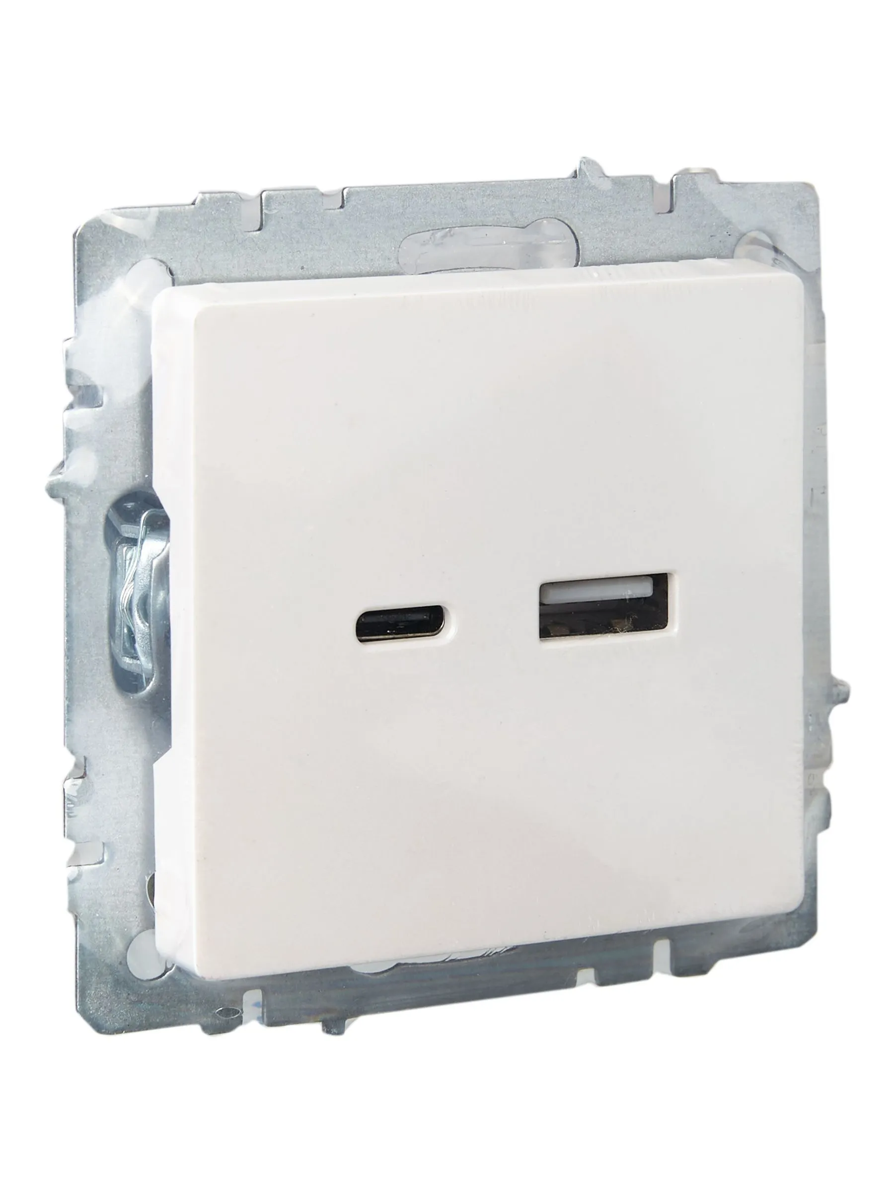 BRITE Розетка USB A+C 18Вт РЮ11-1-БрЖ жемчуг IEK - Фото 5