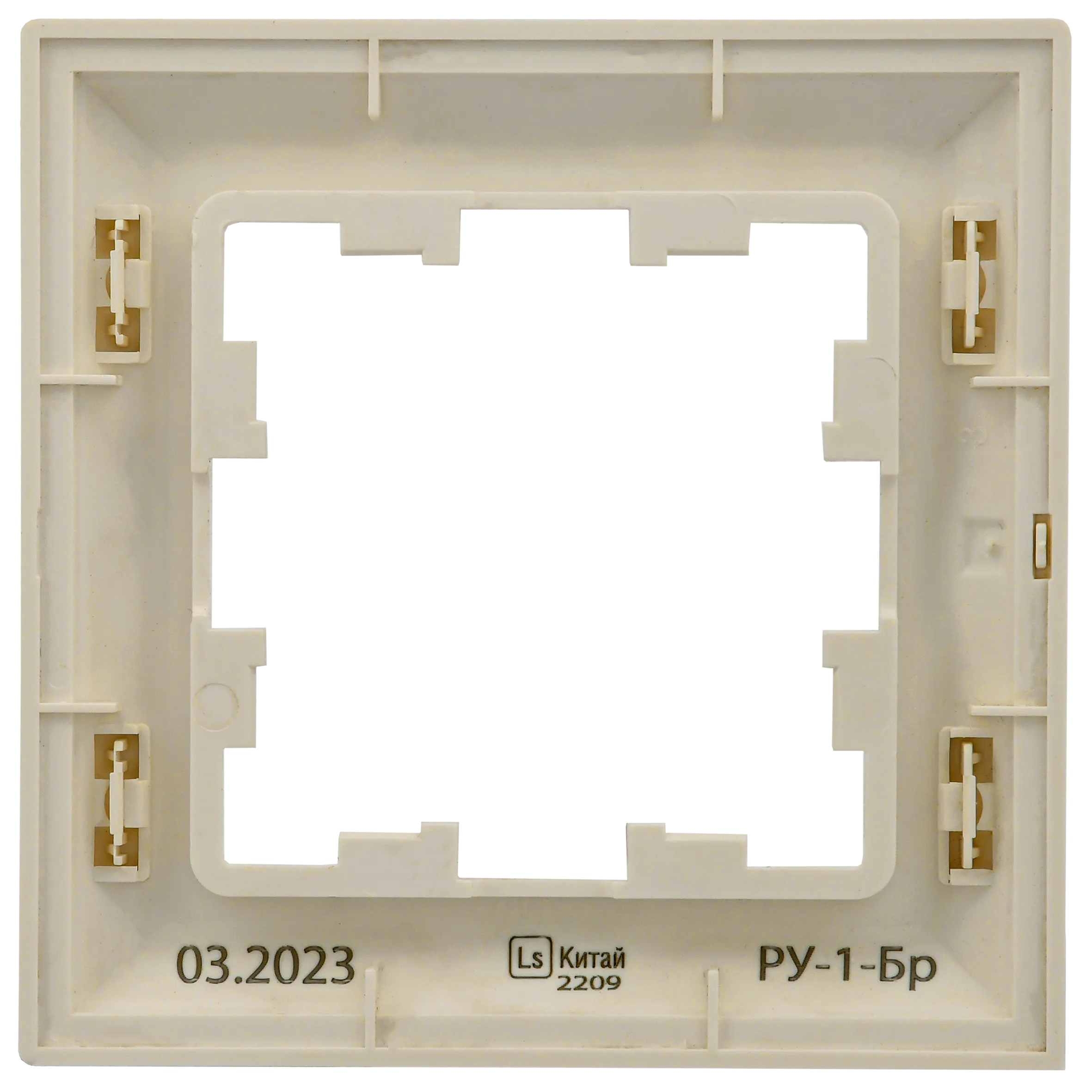 BRITE Рамка 1-местная РУ-1-Бр бежевый/жемчужный IEK - Фото 6