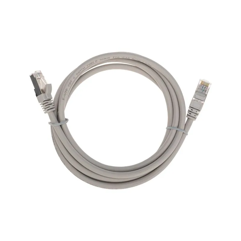 Патч-корд F/UTP, CAT 6, RJ45-RJ45, 26AWG, LSZH, серый, 2м REXANT