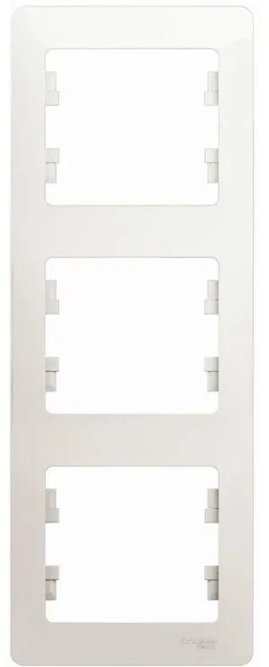 Рамка 3-м Glossa вертикал. перламутр SE GSL000607