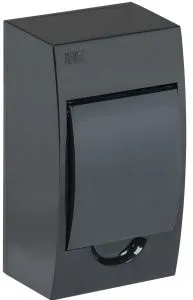 KREPTA 3 Корпус пластиковый ЩРН-П-4 IP41 черный IEK MKP12-N-04-41-K02