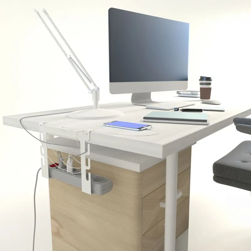 Держатель-органайзер для рабочего стола и сетевого фильтра, белый REXANT - Фото 3