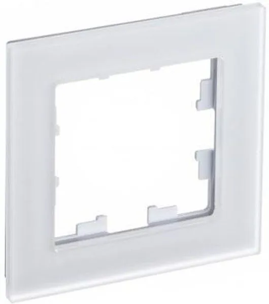 Рамка 1-м AtlasDesign Nature матов. стекло бел. SE ATN330101