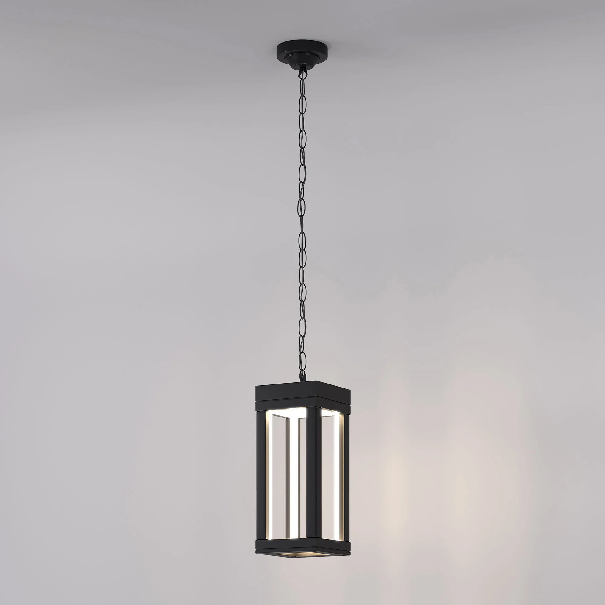 Светильник светодиодный уличный подвесной Frame LED IP54 1528 TECHNO LED черный Elektrostandard - Фото 2