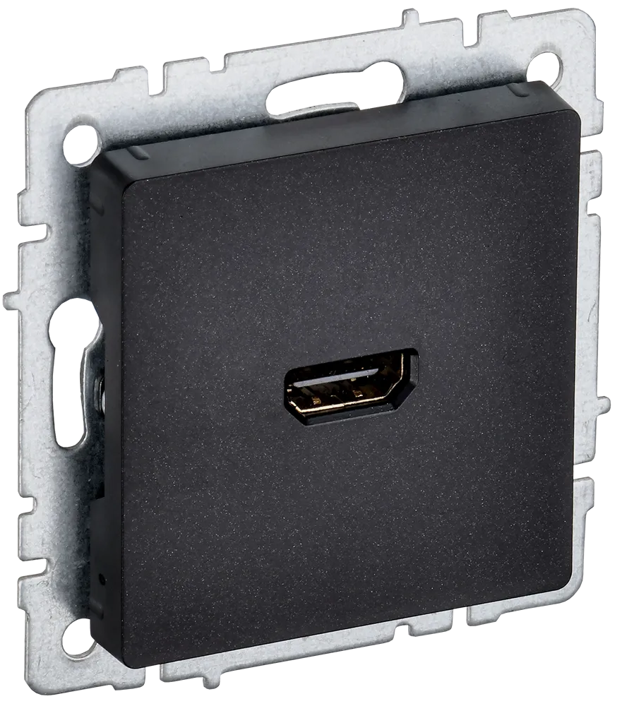 BRITE Розетка HDMI РHDMI-0-БрЧ черный IEK BR-H10-K02