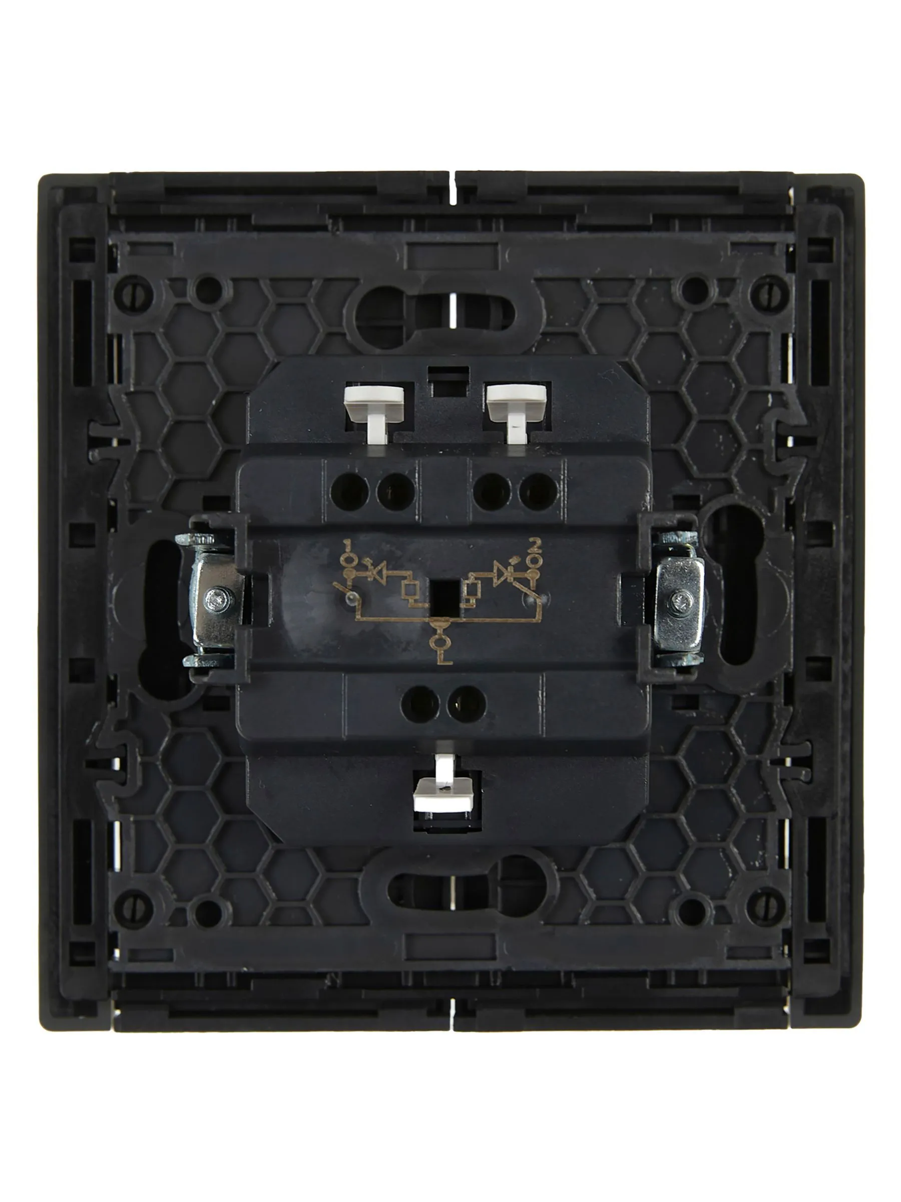 FORTE&PIANO Выключатель 2-клавишный с индикацией 10А FP306 серый IEK - Фото 4