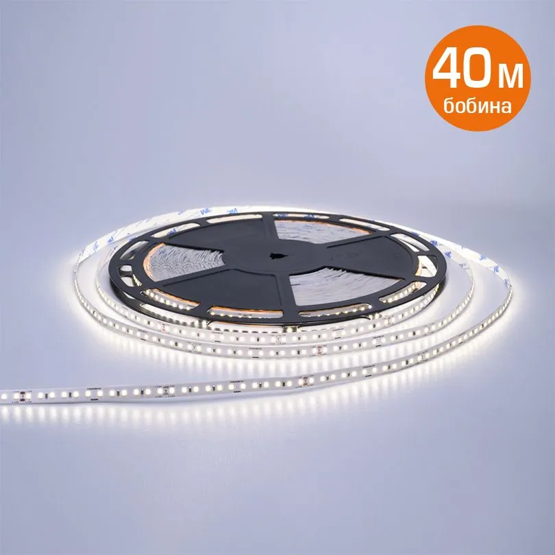 Светодиодная лента стабилизированная WOLTA WLS2835-10W/6500/48H120-01 SMD2835 10Вт 6500К 48В IP20 1300лм/м 120led/м 10мм (бабина - 40м)
