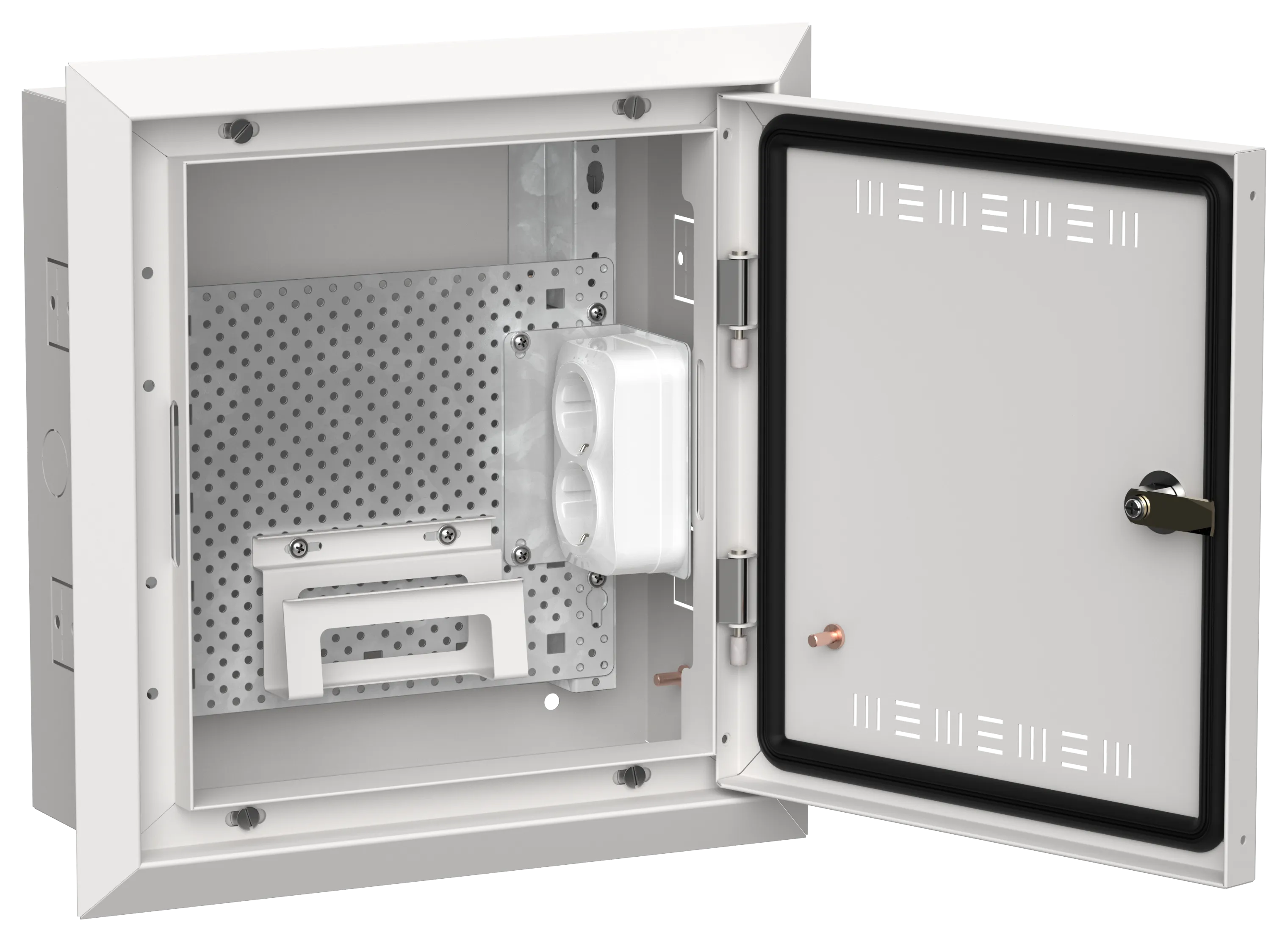 TITAN 5 Корпус мультимедиа ЩРв-12 (1х12) 380х365х130мм IP30 белый IEK