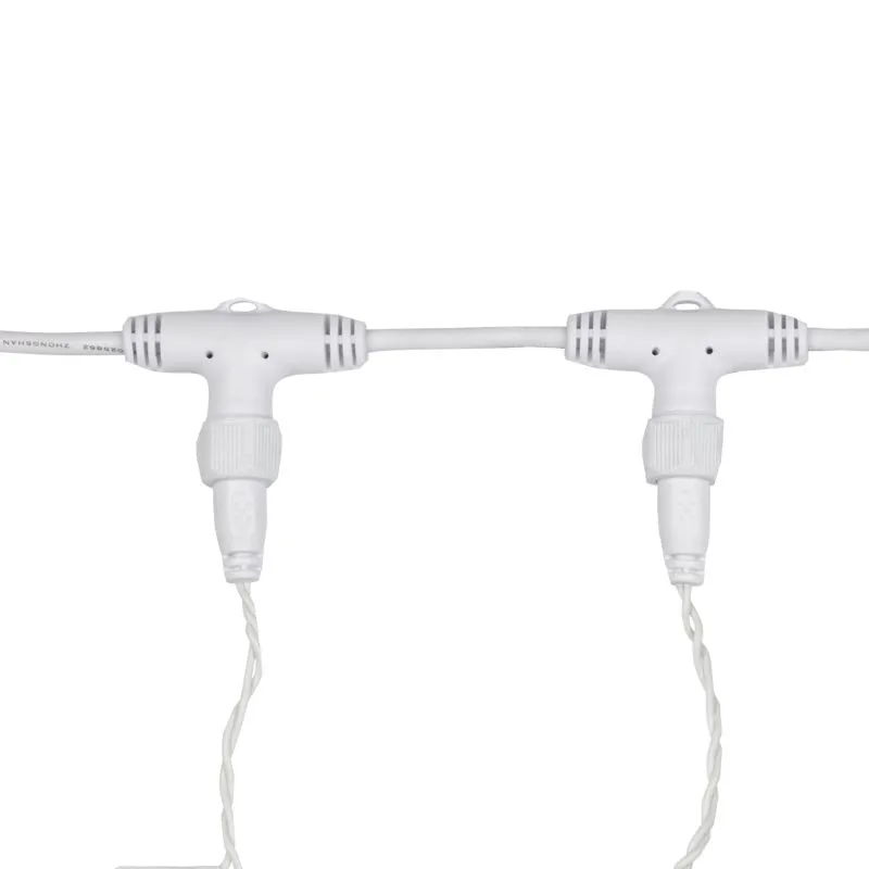 Гирлянда Светодиодный Дождь 2х3 м, постоянное свечение, белый провод, 230 В, диоды ЖЁЛТЫЕ (шнур пита - Фото 5