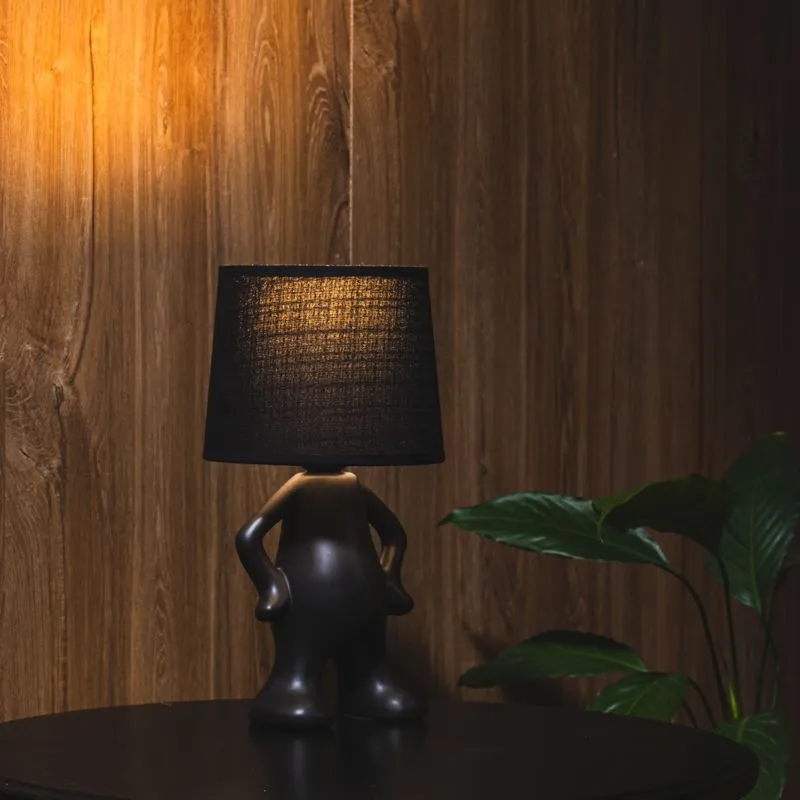 Светильник декоративный Человечек, черный с черным абажуром, Е27 REXANT - Фото 2