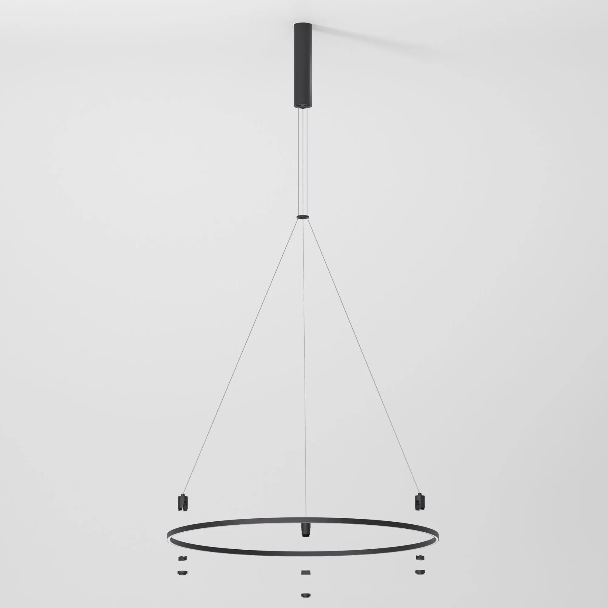 Esthetic Magnetic Шинопровод с тросовыми креплениями Round (черный) (800⌀) 85138/00 - Фото 12