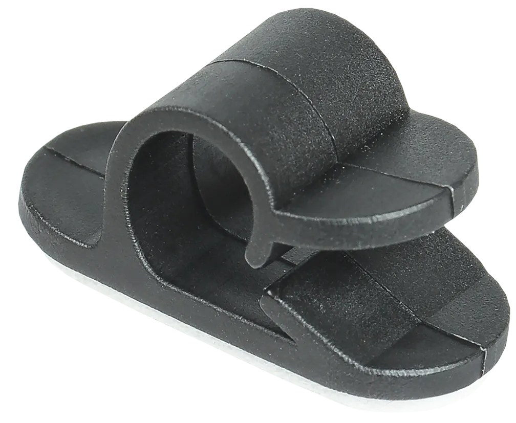 Клипса самоклеящаяся КС-1 черная (24шт) IEK UHP41-1-K02