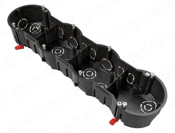 Коробка установочная 4-местная 283х70х45мм ГИПС (33 шт)