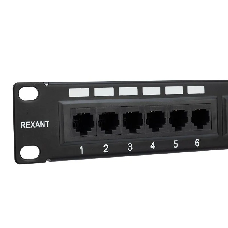 Панель коммутационная 19", 1U, 24 порта, UTP, RJ-45, CAT 5e REXANT - Фото 4