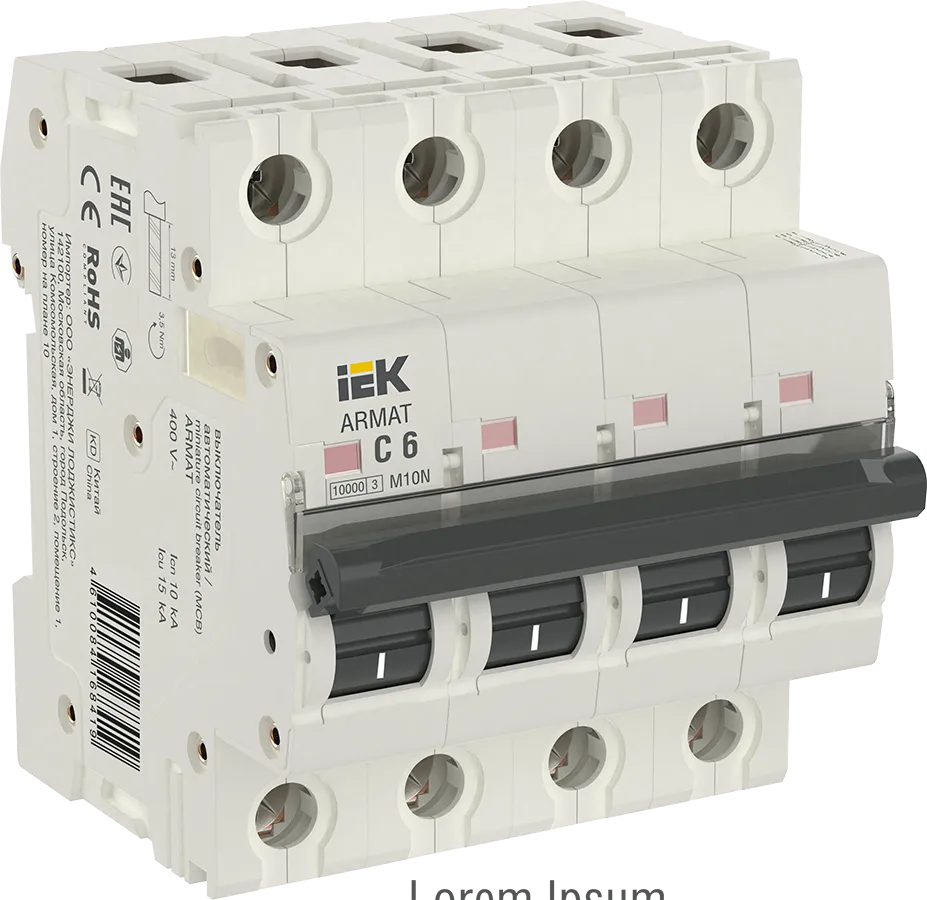 ARMAT Автоматический выключатель M10N 4P C 6А IEK