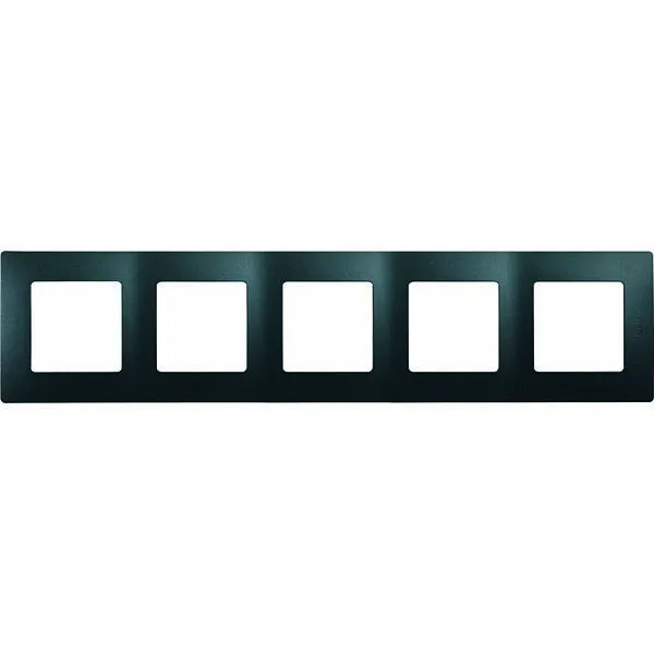ETIKA Рамка 5-местная антрацит