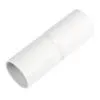 Патрубок-муфта белая d40 мм (20шт/220шт уп/кор) Промрукав PR.01740б