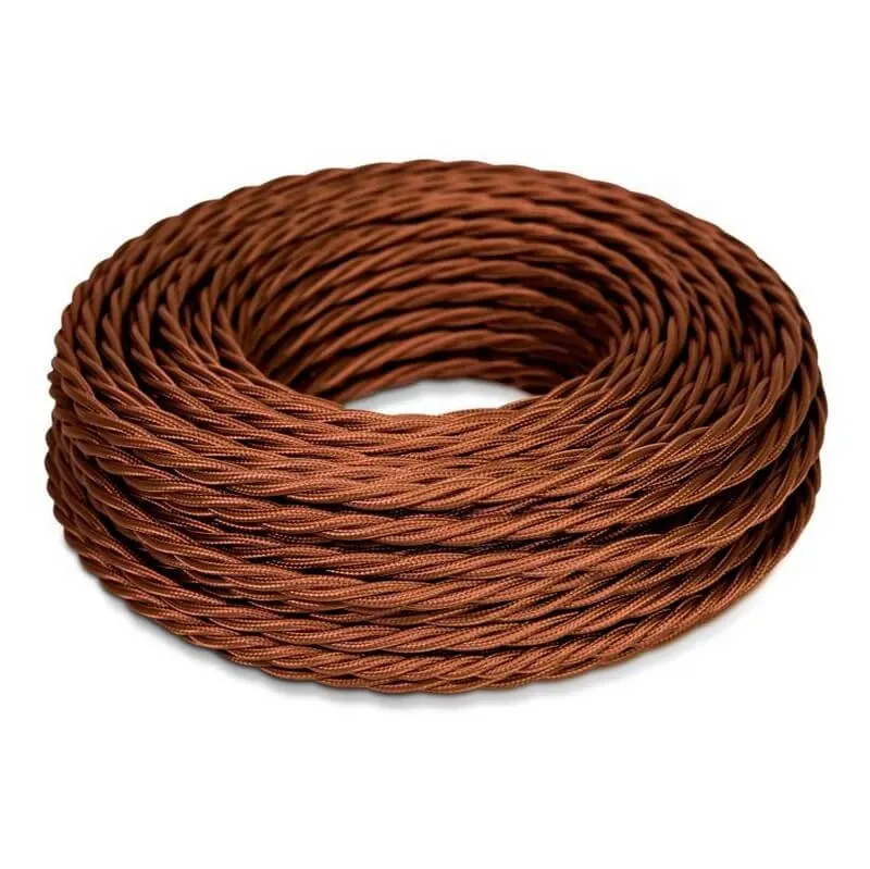 Провод монтажный витой ПВХ  2х2,5мм, цвет - шоколад (бухта 10м),ТМ "МЕЗОНИНЪ" GE70112-17