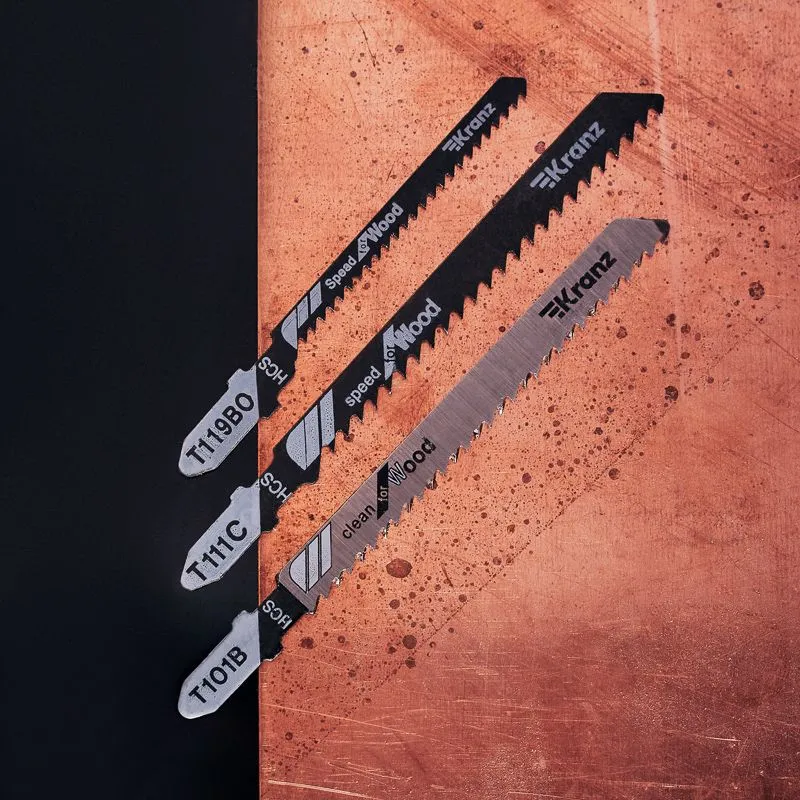 Набор полотен для электролобзика № 1 T101B/T111C/T119BO (3 шт./уп.) Kranz - Фото 2