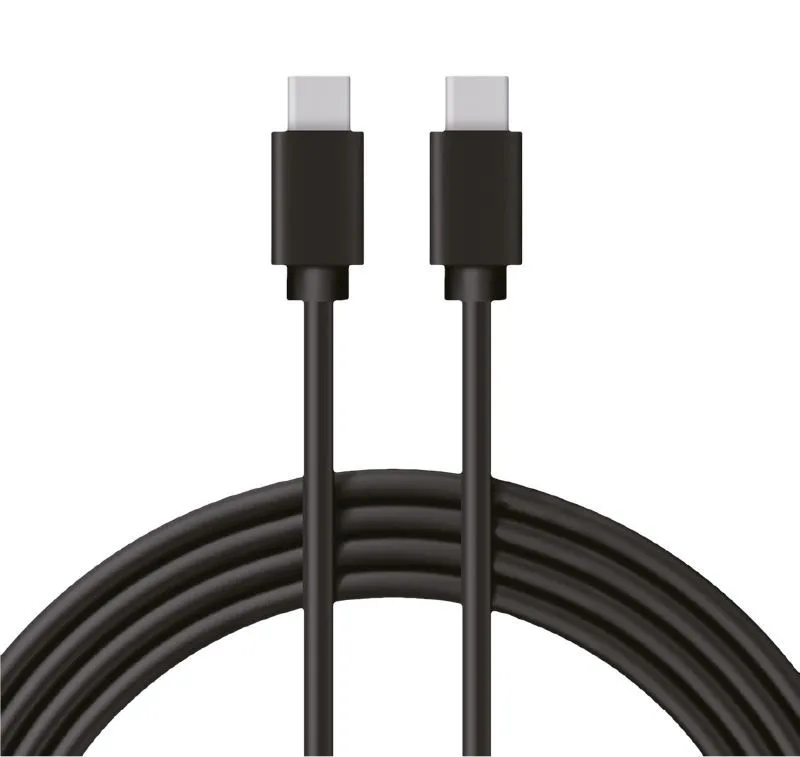 Кабель Type-C - Type-C, 3A, 1м, ПВХ, черный REXANT 18-1829
