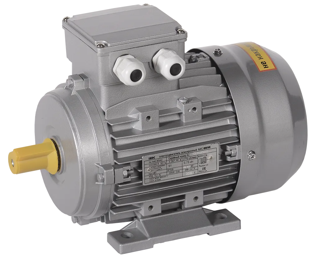 Электродвигатель асинхронный трехфазный АИС 80A4 380В 0,55кВт 1500об/мин 1081 DRIVE IEK