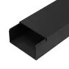Кабель-канал черный 2-й замок в п/э 80х40 мм (12 м/уп) Промрукав PR03.0219