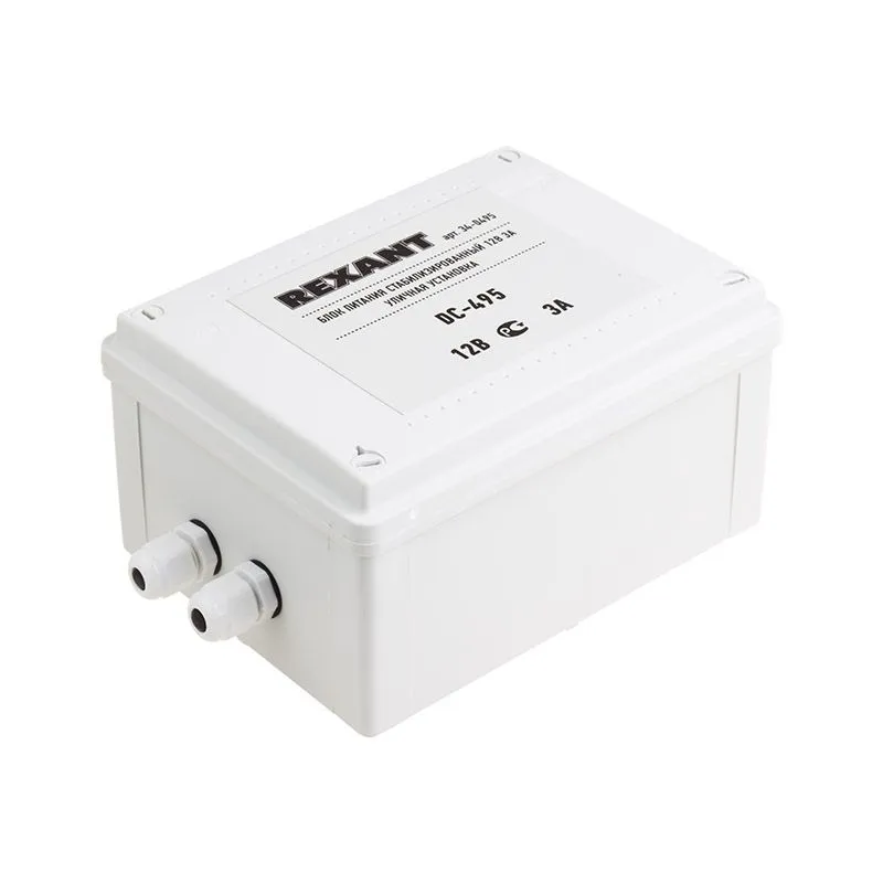 Блок питания стабилизированный 12В, 3А, уличная установка  DC-495