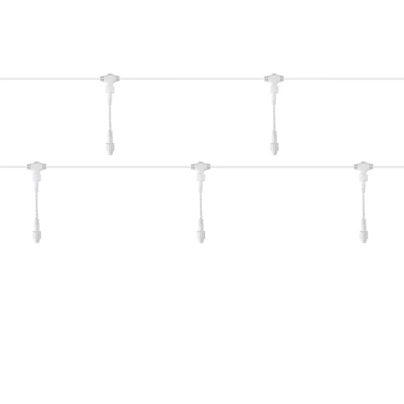 Разветвитель - шина для уличных гирлянд Professional (1 вход, 5 выходов), расстояние 50 см, белый ПВ