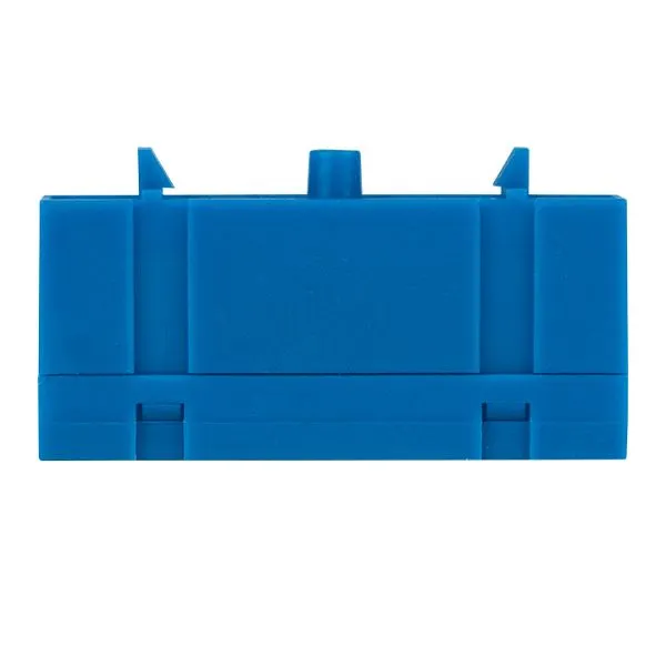 Шина "0" N (6x9мм) 8 отв. латунь синий изолир. корп. на DIN-рейку EKF - Фото 2