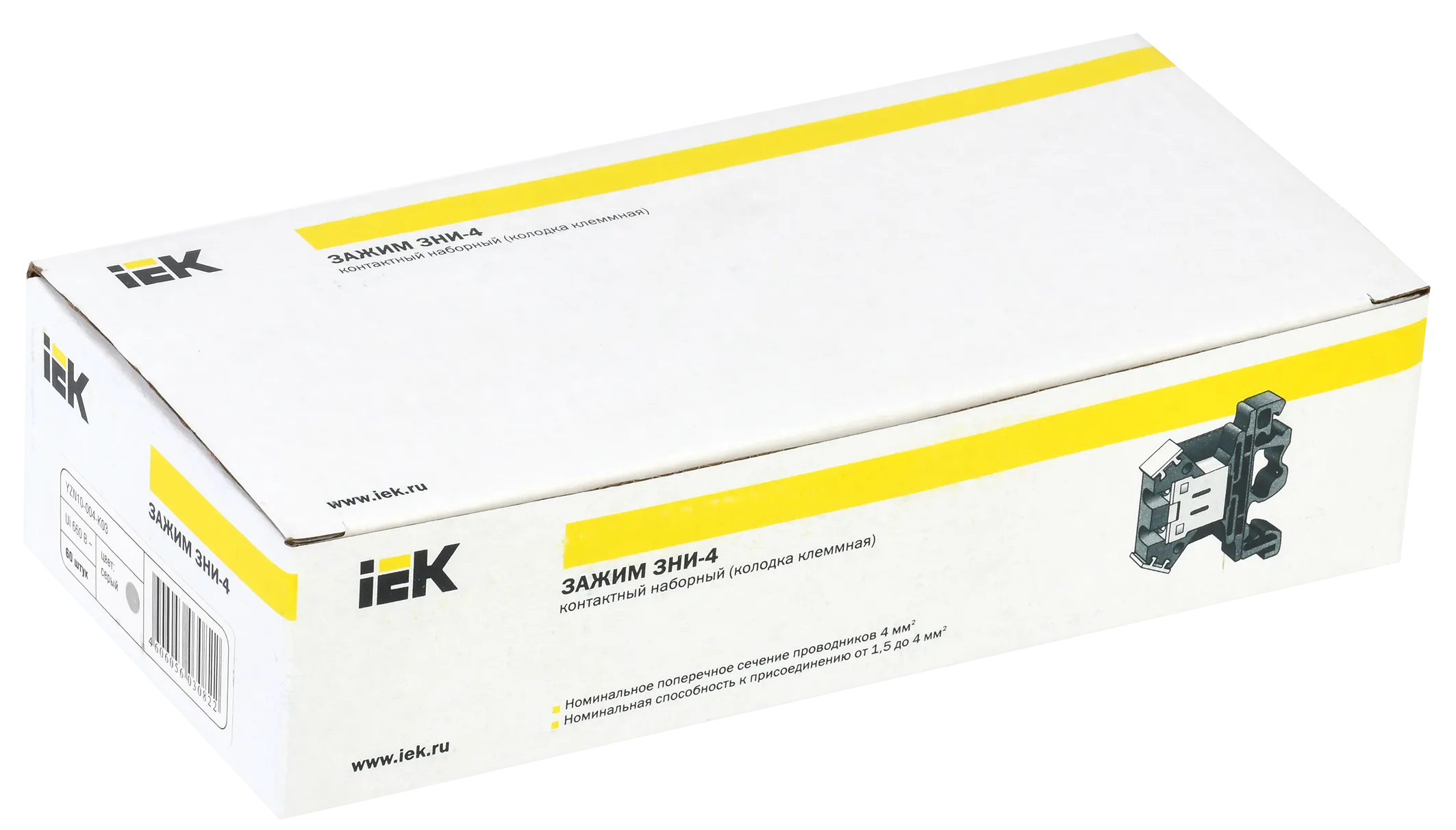Зажим наборный ЗНИ-4мм2 (JXB35А) серый IEK - Фото 2