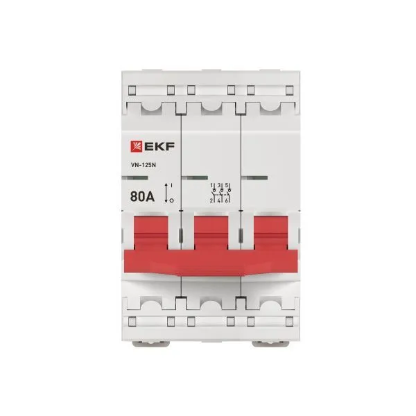 Выкл. нагрузки ВН-125N 3P 80А PROXIMA EKF - Фото 4