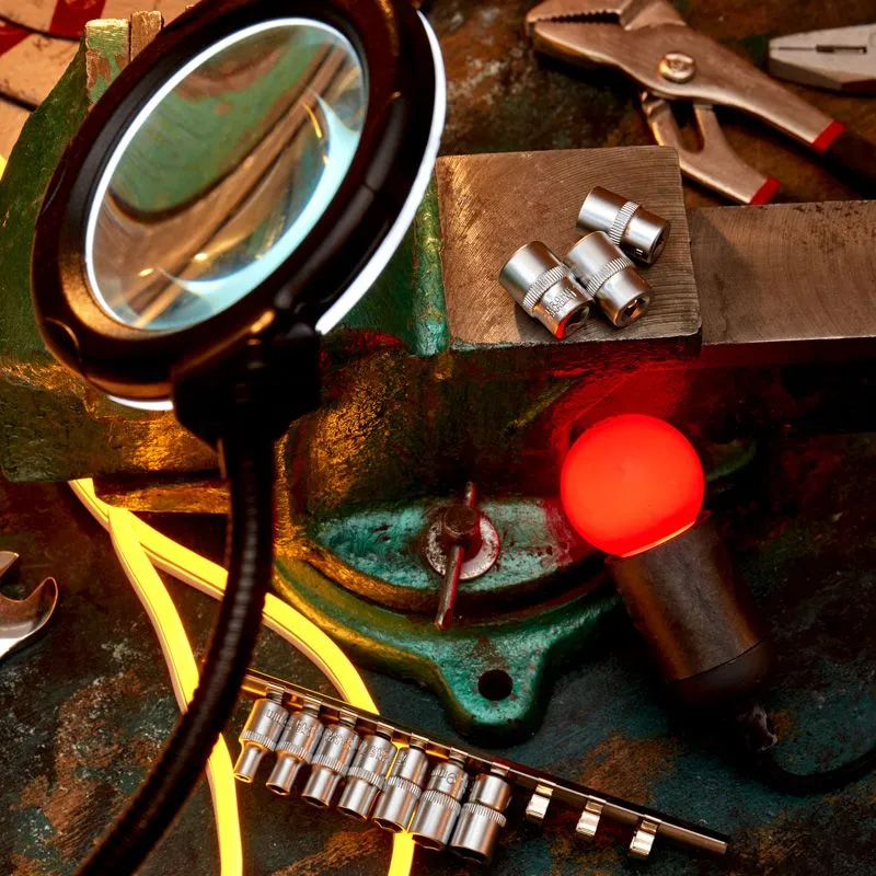 Набор торцевых головок 1/4, шестигранные, CrV, 10 шт., 4-13мм REXANT - Фото 4