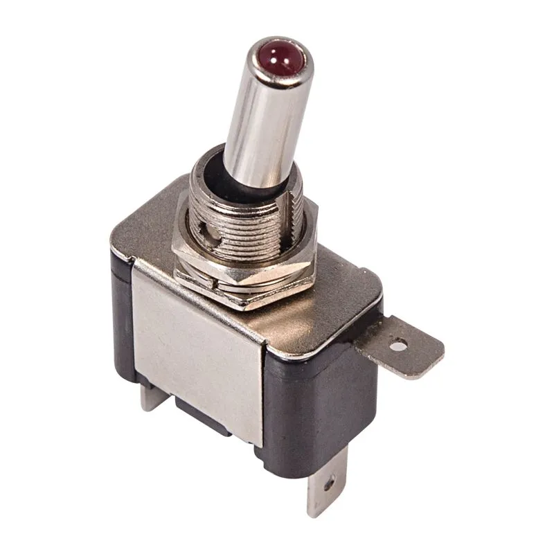 Тумблер 12V 20А (3c) ON-OFF однополюсный с красной LED подсветкой (ASW-07D) REXANT 36-4330